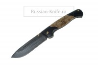 - Нож складной Партнер-2,  (дамасская сталь), карельская береза