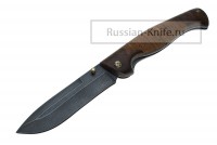 - Нож складной Эртиль-2 (дамасская сталь), орех+береста