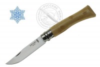 - Нож "OPINEL" №7, #001553. (сталь Sandvik 12C27) самшит, орнамент "снежинки"