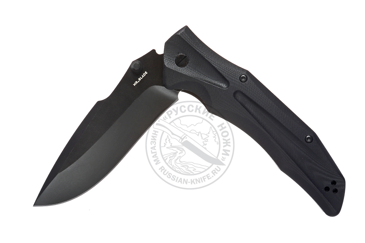 - Нож складной MR.BLADE, HT-2 BLACK (сталь D2)