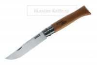 - Нож "OPINEL" 12VRN, складной, #113120, 120 мм, "ятаган" материал рукояти - бук