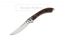 Нож складной "Адмирал" (Uddeholm ELMAX), А.Жбанов,карельская береза