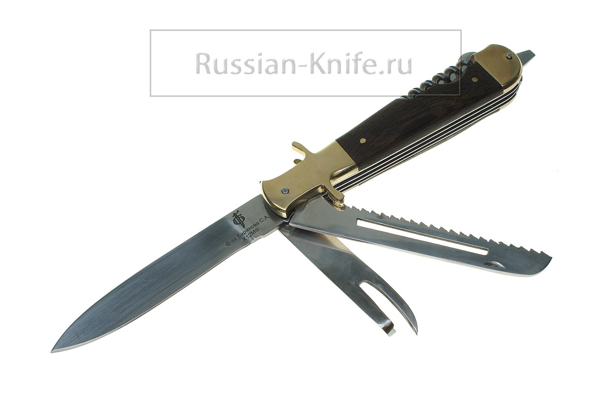 - Складной многопредметный нож Егерь (сталь Х12МФ), венге