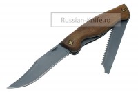 - Нож складной Охотник с пилой (сталь 95Х18)