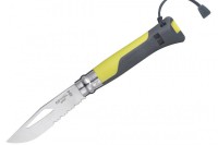 - Нож "OPINEL" Outdoor knife 8VRI, #001578. двухцветный пластик, свисток